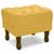 Puff Puf Retro Capitone 52x44cm Suede Mostarda MPassos Mostarda