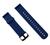 Pulseira 20mm Silicone Soft p/ Relógio Smartwatch com Pinos Azul escuro