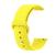 Pulseira 20mm Silicone Sport para Relógio Smartwatch Pinos  Amarelo