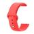 Pulseira 22mm Silicone Sport para Relógio Smartwatch Pinos Vermelho