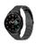 Pulseira 3 Elos Metal Gomada Para Galaxy Watch 4 42mm/ 46mm Preto