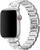 Pulseira Aço Elos Quadrada Compatível com Apple Watch Prata