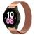 Pulseira Aço Ímã Compatível Com Samsung Galaxy Watch 5 44mm Rose Gold