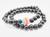 Pulseira Arco íris em pérolas artificiais Lgbt - REF PP1/0119 Preto