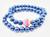 Pulseira Arco íris em pérolas artificiais Lgbt - REF PP1/0119 Azul