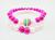 Pulseira Arco íris em pérolas artificiais Lgbt - REF PP1/0119 Pink