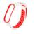 Pulseira Band 3 e 4 Silicone Sport Branco e Vermelho