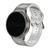 Pulseira Borracha Curve compativel com Samsung Galaxy Watch 5 Pro - Galaxy Watch 4 Classic - Galaxy Watch 5 - Galaxy Watch 4 Cinza