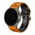 Pulseira Borracha Curve compativel com Samsung Galaxy Watch 5 Pro - Galaxy Watch 4 Classic - Galaxy Watch 5 - Galaxy Watch 4 Laranja
