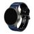 Pulseira Borracha Curve compativel com Samsung Galaxy Watch 5 Pro - Galaxy Watch 4 Classic - Galaxy Watch 5 - Galaxy Watch 4 Azul