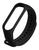 Pulseira Colorida Silicone Para Mi Band 3 E 4 Preto