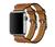Pulseira Couro Double Cuff Compatível Apple Watch Marrom