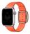 Pulseira Couro Fecho Moderno Compatível com Apple Watch Laranja/Rosê