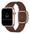 Pulseira Couro Fecho Moderno Compatível com Apple Watch Marrom/Rosê