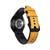 Pulseira Couro Híbrido para Galaxy Watch 4 Watch 5 Amarelo
