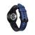 Pulseira Couro Híbrido para Galaxy Watch 4 Watch 5 Azul Holandes