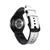 Pulseira Couro Híbrido para Galaxy Watch 4 Watch 5 Branco