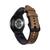 Pulseira Couro Híbrido para Galaxy Watch 4 Watch 5 Chocolate