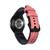 Pulseira Couro Híbrido para Galaxy Watch 4 Watch 5 Rosa