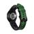 Pulseira Couro Híbrido para Galaxy Watch 4 Watch 5 Verde Bandeira