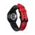 Pulseira Couro Híbrido para Galaxy Watch 4 Watch 5 Vermelho