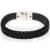 Pulseira Couro Masculina Impressive Preto