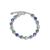 Pulseira Cristal Austriaco Prata 925 Feminina Multi Cor Azul