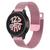 Pulseira de aço Milanese Dupla para Galaxy Watch 5 Watch5 Pro Watch4 40mm 42mm 44mm 45mm 46mm Pink Rose