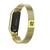 Pulseira De Aço NSmart Compatível com Mi Band 5 / Mi band 6 Fecho Magnético Ouro Gold