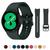 Pulseira De Borracha Para Galaxy Watch 5 40mm 44mm Pro Verde Escuro