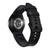 Pulseira de Couro Hibrido compativel com Samsung Galaxy Watch 4, Galaxy Watch 4 Classic, Galaxy Watch 5, Galaxy Watch 5 PRO Preto