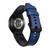 Pulseira de Couro Hibrido compativel com Samsung Galaxy Watch 4, Galaxy Watch 4 Classic, Galaxy Watch 5, Galaxy Watch 5 PRO Azul