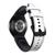 Pulseira de Couro Hibrido compativel com Samsung Galaxy Watch 4, Galaxy Watch 4 Classic, Galaxy Watch 5, Galaxy Watch 5 PRO Branco
