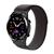 Pulseira de Nylon Nova com Tiras Autocolantes para philco Hitwear PSW02PM Preto com cinza