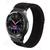 Pulseira de Nylon Nova Tira auto aderente para Samsung Gear S3 Frontier R760 R770 Galaxy Watch 46mm Preto