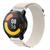 Pulseira de Nylon Presilha Compativel com Xiaomi Amazfit Watch S1 / S1 Pro / S1 Active Bege