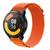 Pulseira de Nylon Presilha Compativel com Xiaomi Amazfit Watch S1 / S1 Pro / S1 Active Laranja