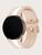 Pulseira de relógio listrada Samsung Galaxy Watch 4 Rosa com Branco