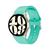 Pulseira de Silicone Com Fecho Social Para Galaxy Watch 6 Verde Tiffany