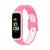 Pulseira De Silicone Esportiva Para Samsung Galaxy Fit 2 SM-R220 Fit2 R220 Rosa com Branco