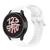 Pulseira de Silicone Exclusiva para Galaxy Watch 5 Watch5 Pro Watch 4 R900 R910 R920 40mm 44mm 45mm Branco