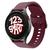 Pulseira de Silicone Fecho Colorido para Galaxy Watch 5 Watch 4 Active 2 40mm 42mm 44mm 45mm 46mm Vinho