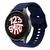 Pulseira de Silicone Fecho Colorido para Galaxy Watch 5 Watch 4 Active 2 40mm 42mm 44mm 45mm 46mm Azul Marinho