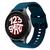 Pulseira de Silicone Fecho Colorido para Galaxy Watch 5 Watch 4 Active 2 40mm 42mm 44mm 45mm 46mm Azul-petróleo