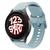 Pulseira de Silicone Fecho Colorido para Galaxy Watch 5 Watch 4 Active 2 40mm 42mm 44mm 45mm 46mm Azul-bebê