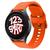 Pulseira de Silicone Fecho Colorido para Galaxy Watch 5 Watch 4 Active 2 40mm 42mm 44mm 45mm 46mm Laranja