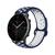 Pulseira de Silicone Furadinha para Amazfit GTR 2 2e Azul Escuro com Branco