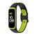 Pulseira De Silicone Furadinha Para Galaxy Fit 2 Sm-r220 Preto com Verde