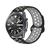 Pulseira de Silicone Furadinha para Galaxy Watch 3 45mm Preto com Cinza