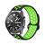 Pulseira de Silicone Furadinha para Galaxy Watch 3 45mm Preto com Verde